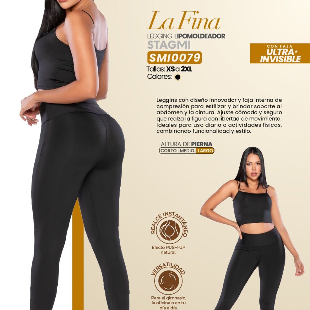 New Stagmi Faja Colombiana Tummy Control High Waist Shapewear Leggings & Girdle - Picture 9 of 17